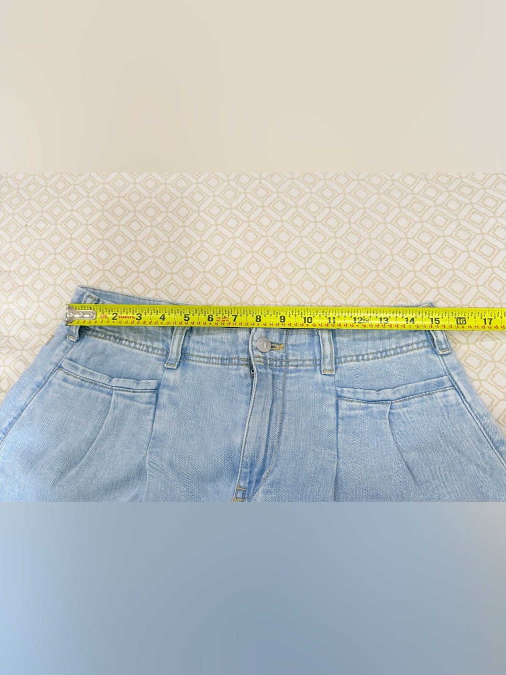 Pilcro Light Blue Wide Leg Cropped Jeans - Picture 6 of 8